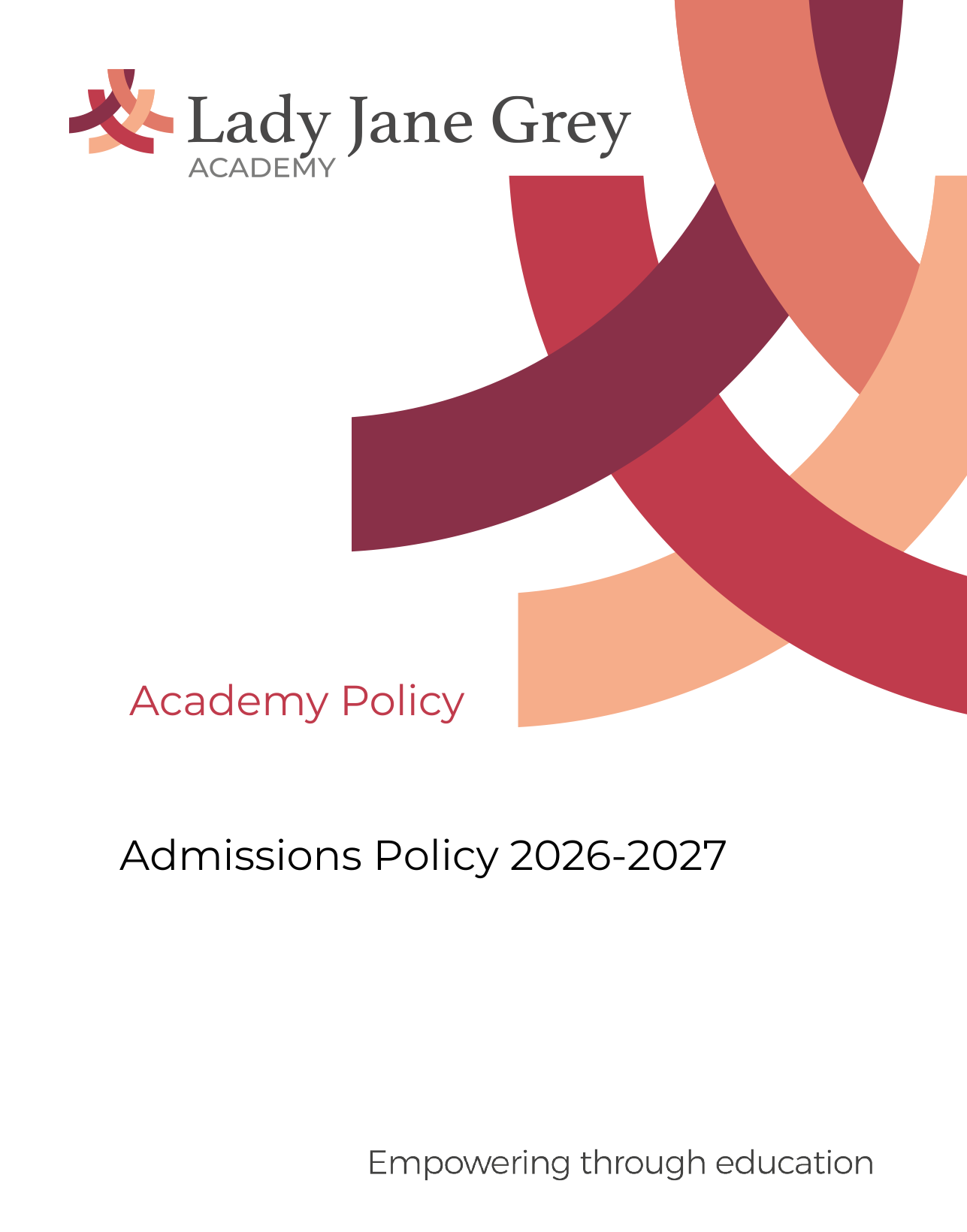 Admissions Policy